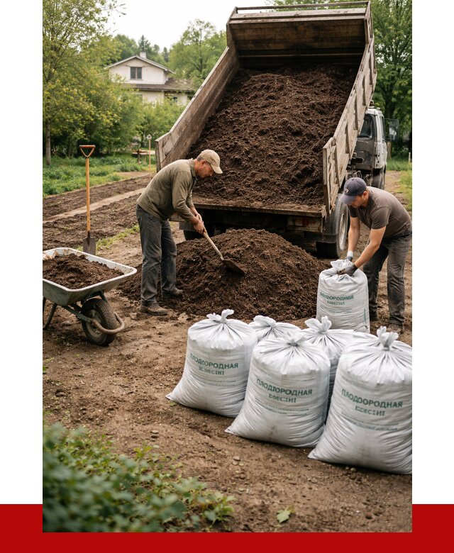 Плодородная смесь в Ангарске от 4315 р./куб с доставкой | ПРОНЕРУДНгр