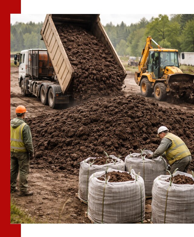 Доставка нейтрального торфа в Ангарске оптом и в розницу