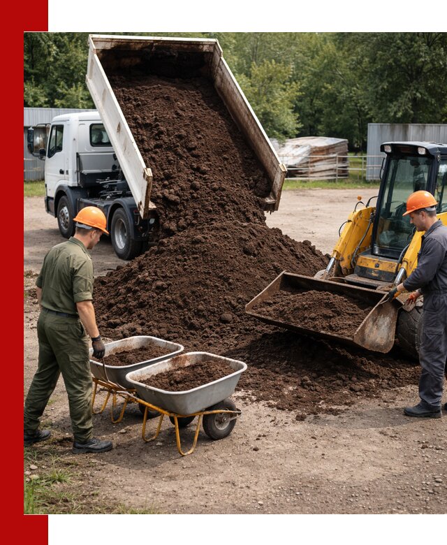 Доставка торфо-земляной смеси в Ангарске для огорода и ландшафта