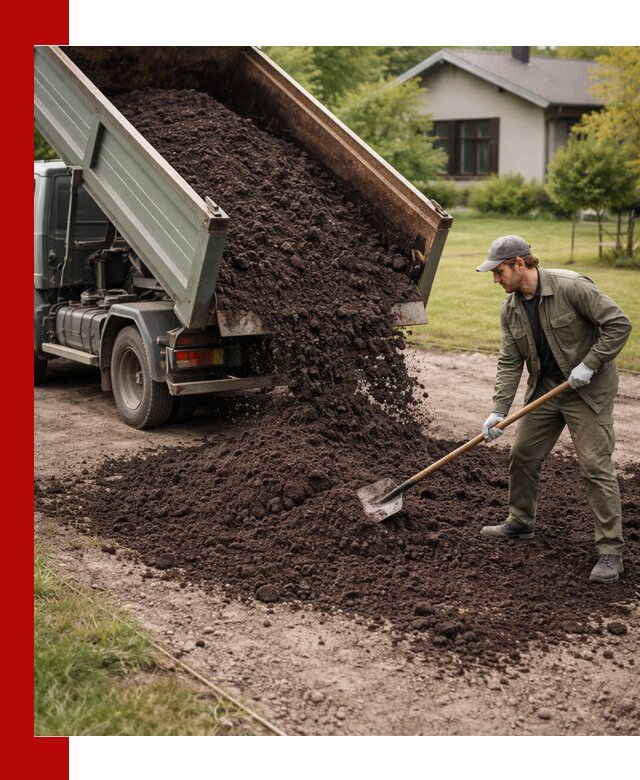 Чернозем для газона с доставкой в Ангарске быстро и качественно
