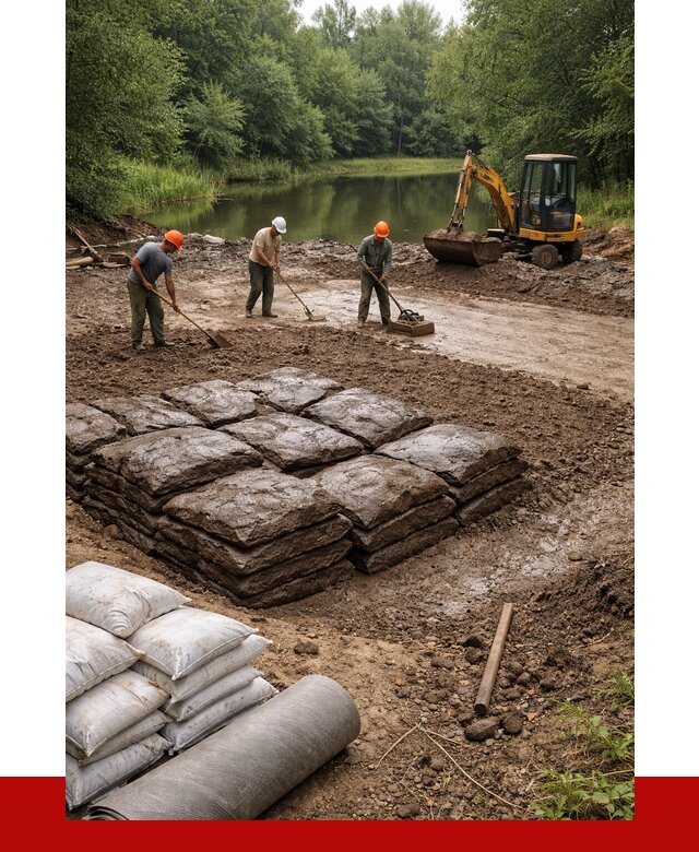 Купить глину для пруда в Ангарске от 4623 р. с доставкой | ПРОНЕРУДНгр
