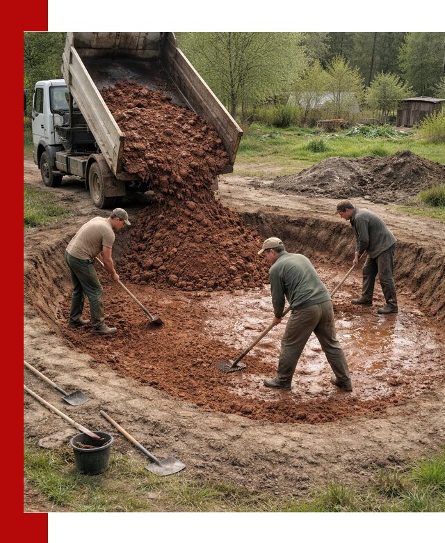 Купить качественную глину для пруда в Ангарске