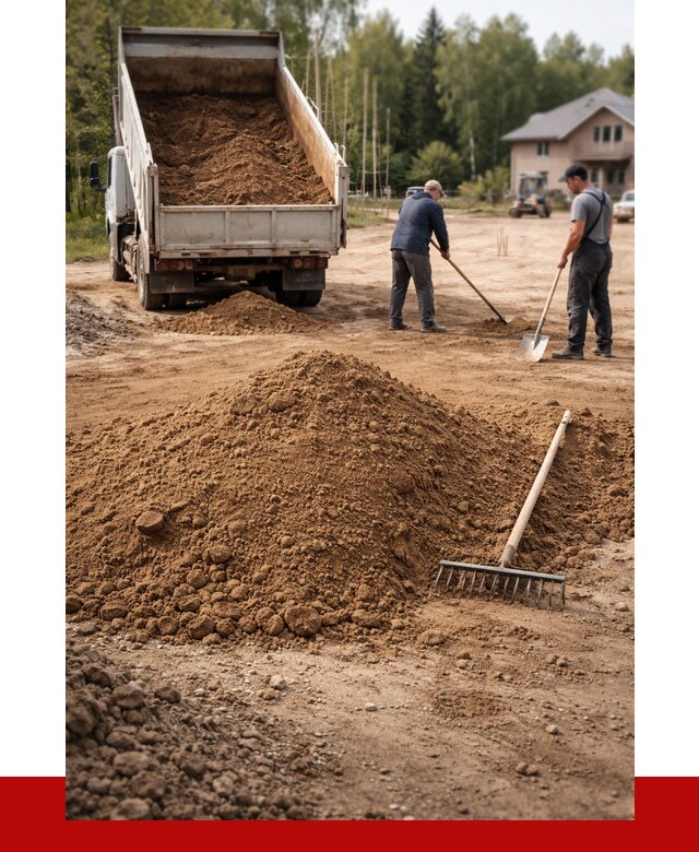 Суглинок для планировки в Ангарске с доставкой от 4315 р. | ПРОНЕРУДНгр