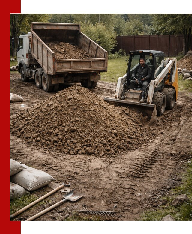 Суглинок для планировки участков в Ангарске с доставкой и выгрузкой