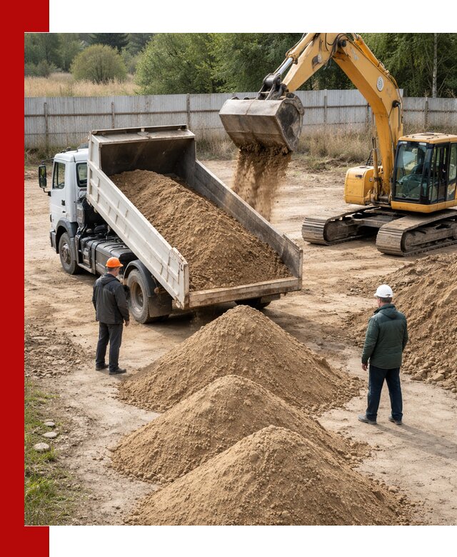 Доставка супеси вагонными и автопартиями в Ангарске