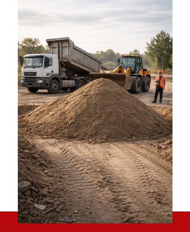 Купить песчаный грунт с доставкой в Ангарске от 4315 р. | ПРОНЕРУДНгр