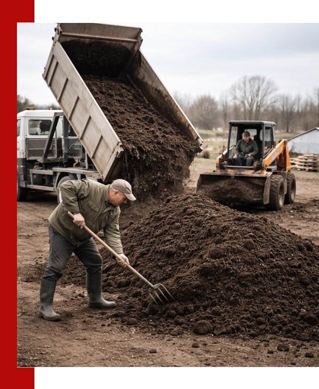 Доставка и продажа перегноя в Ангарске быстро и дешево