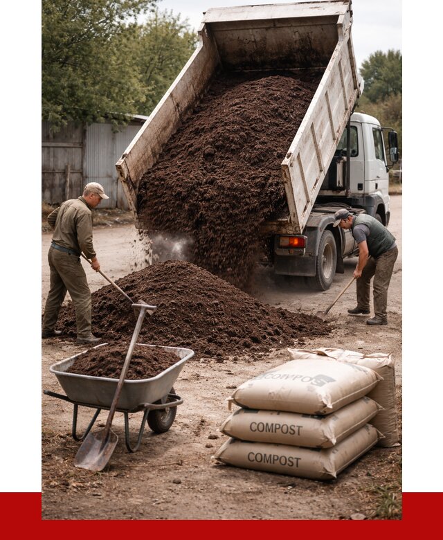 Купить компост в Ангарске от 4315 р. за куб с доставкой | ПРОНЕРУДНгр