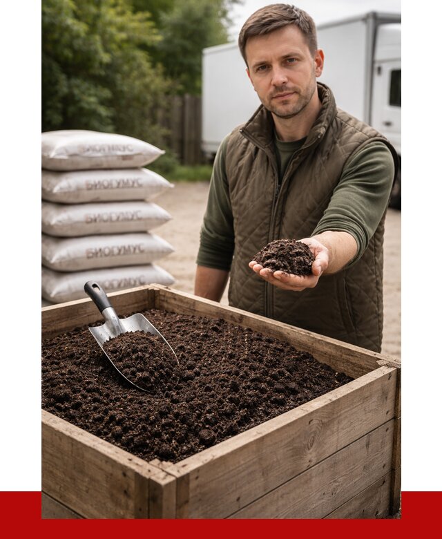 Купить биогумус в Ангарске с доставкой от 8733 р. за куб | ПРОНЕРУДНгр