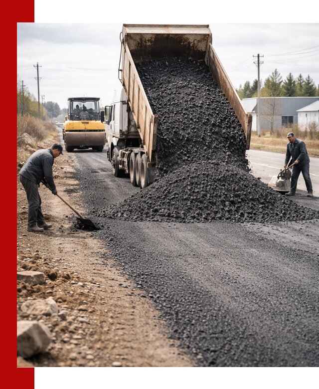 Асфальтовая крошка для дорог в Ангарске — поставка и доставка