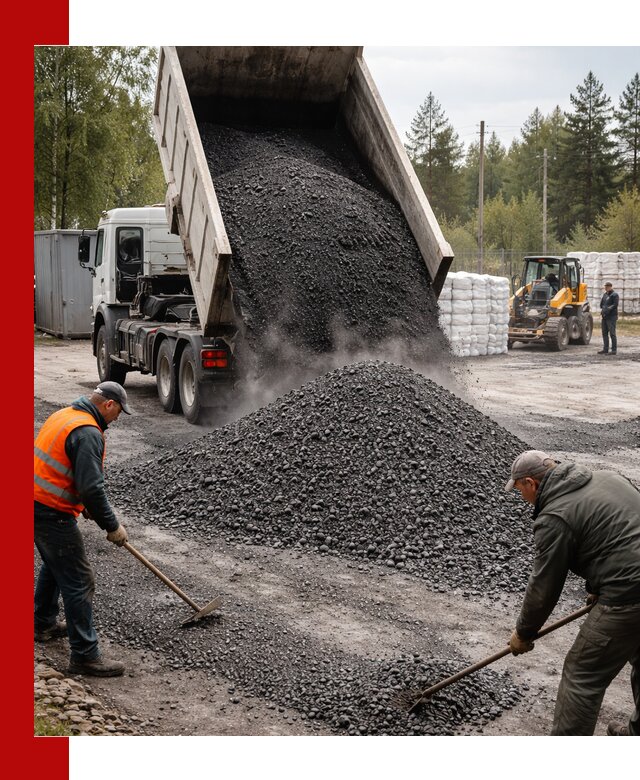 Доставка и продажа асфальтного гранулята в Ангарске