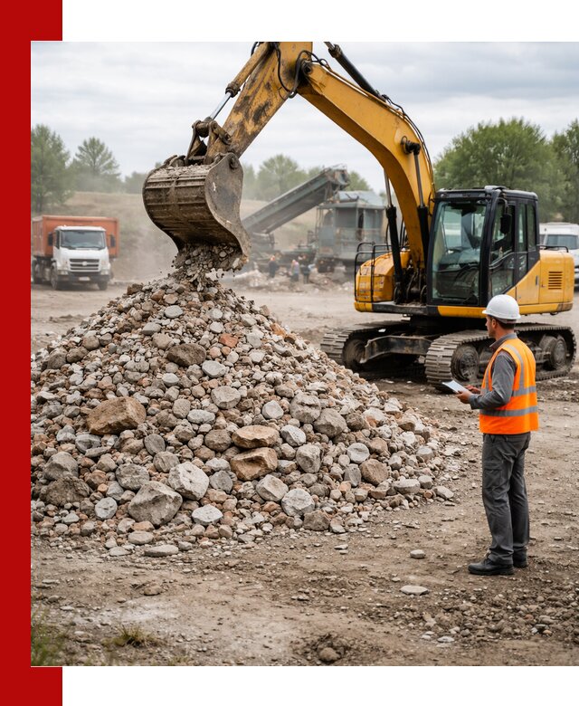 Доставка и вывоз строительного боя в Ангарске