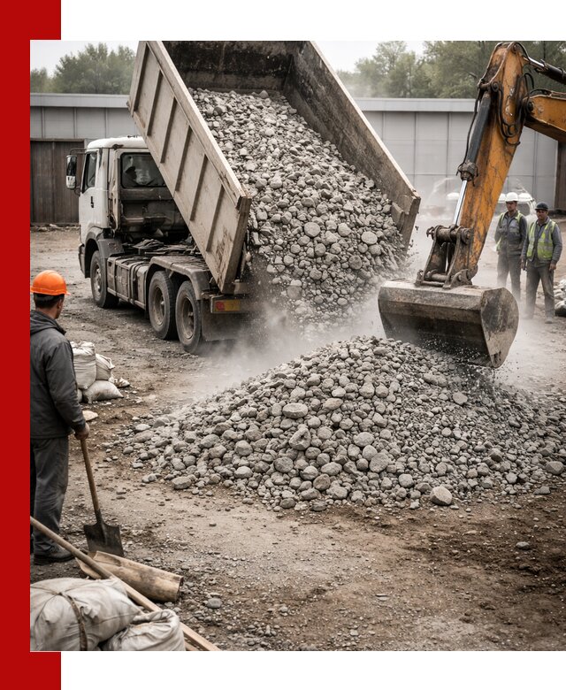 Доставка дробленого бетона в Ангарске оптом и в розницу