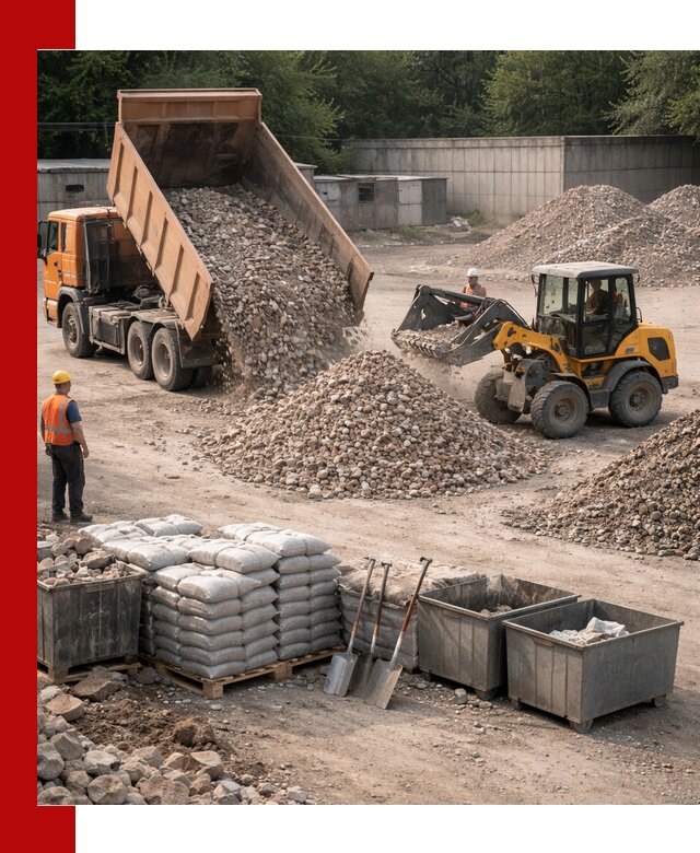 Вторичные материалы для отсыпки в Ангарске — поставка и доставка