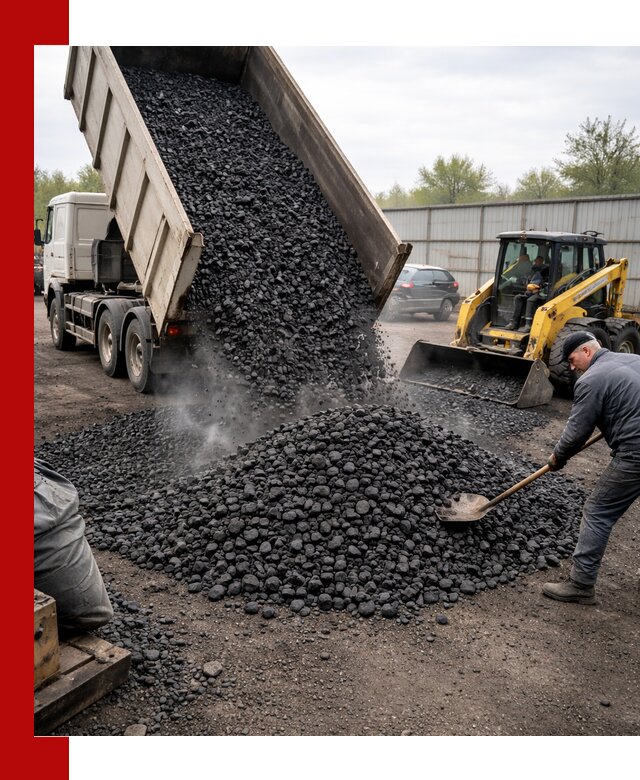 Доставка угля орех в Ангарске оптом и в розницу