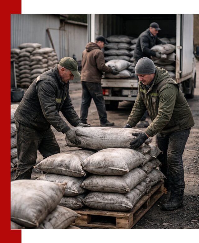 Доставка угля в мешках по выгодным ценам в Ангарске