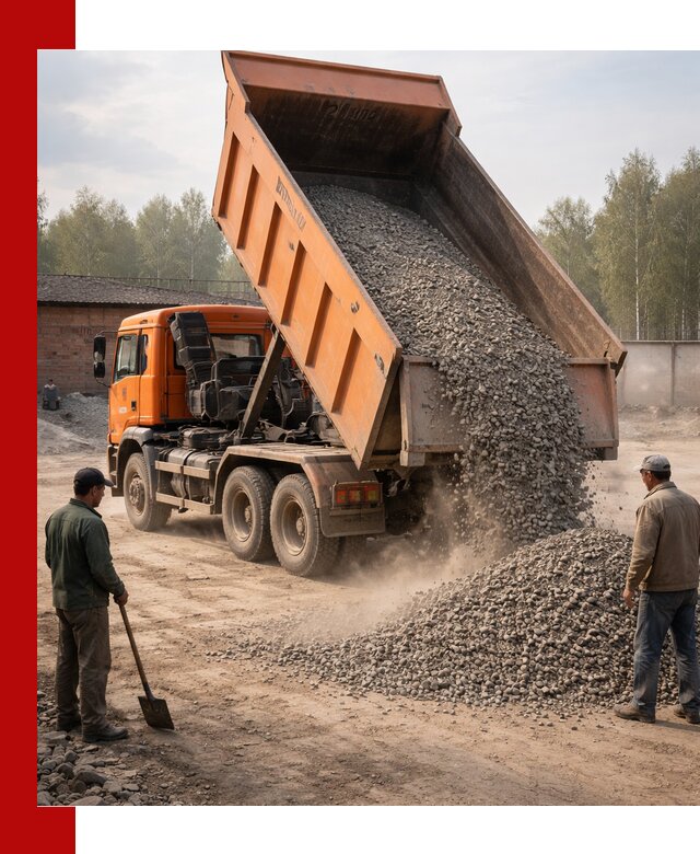 Доставка самосвалом 20 м3 в Ангарске быстро и надежно