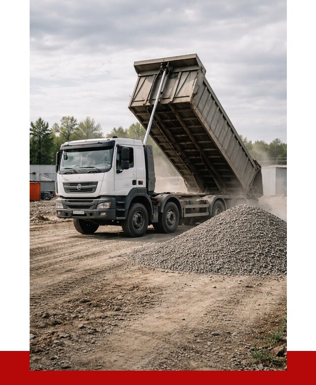 Доставка самосвалом 40 кубов в Ангарске от 9247 р. | ПРОНЕРУДНгр