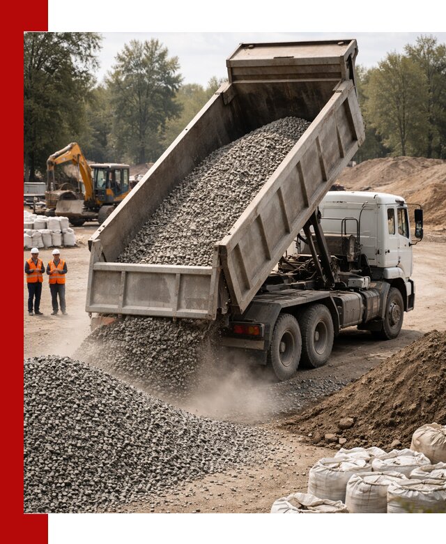 Аренда самосвала в Ангарске для доставки сыпучих и нерудных материалов