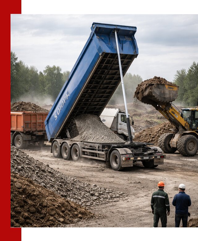 Аренда тонар 40 тонн в Ангарске с доставкой материалов