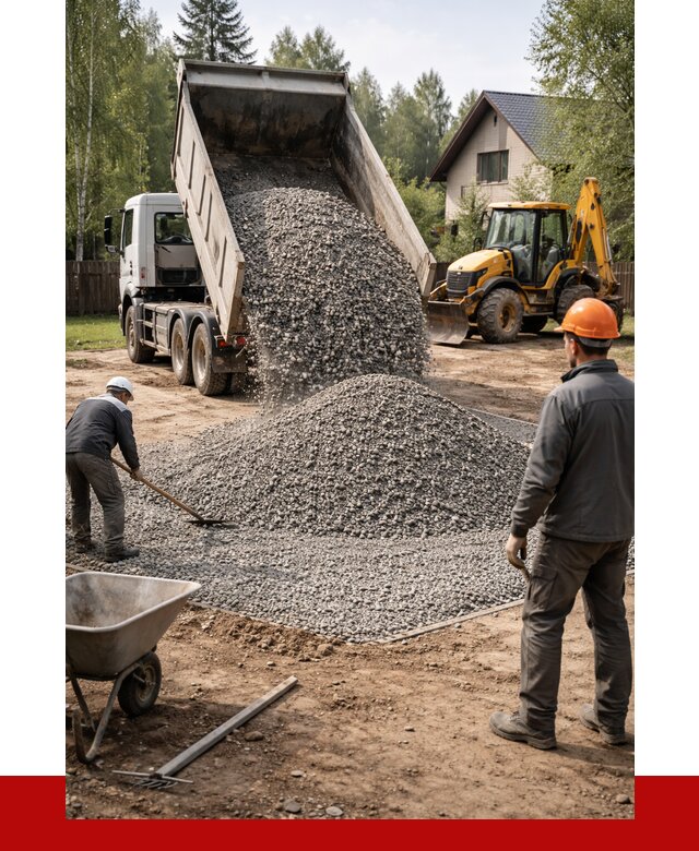 Отсыпка участка щебнем в Ангарске от 6678 р. ПРОНЕРУДНгр