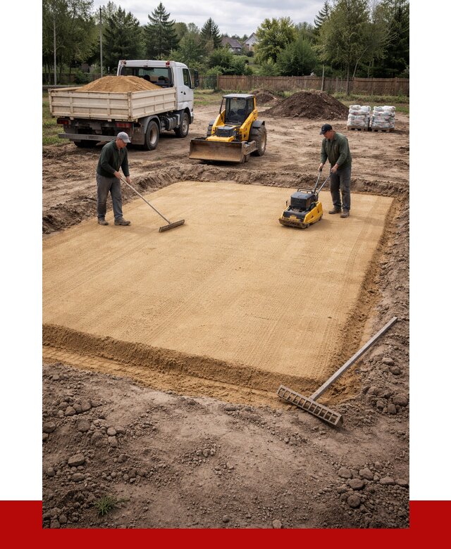 Устройство песчаной подушки в Ангарске от 4623 р. ПРОНЕРУДНгр